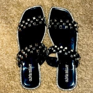 Rhinestone and Spike sandals